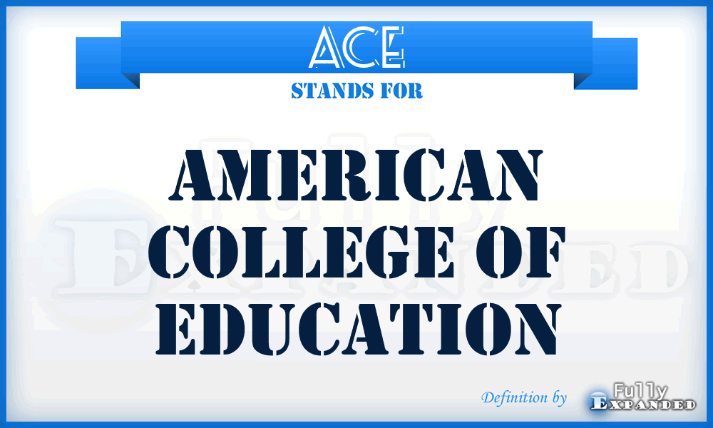 ACE - American College of Education