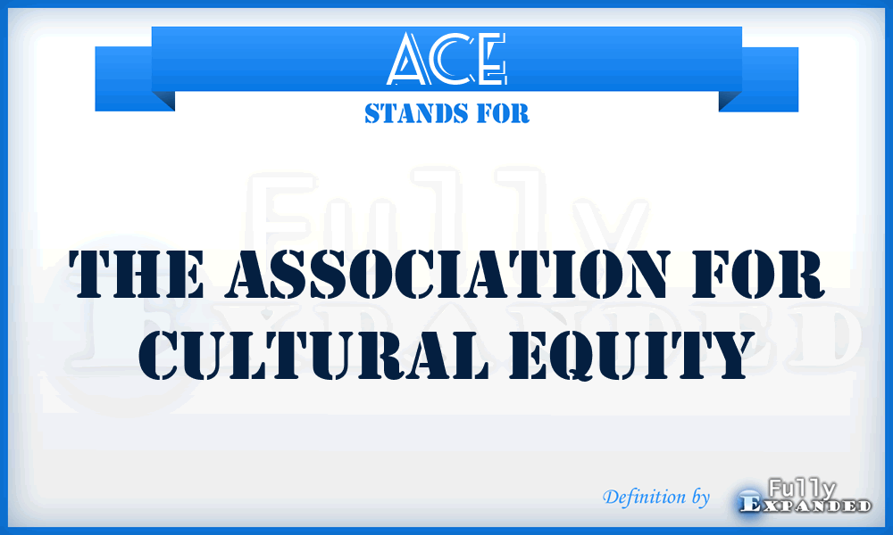 ACE - The Association for Cultural Equity