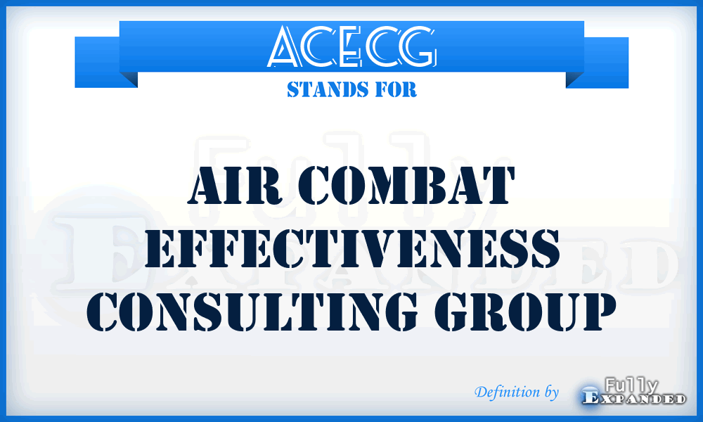 ACECG - Air Combat Effectiveness Consulting Group