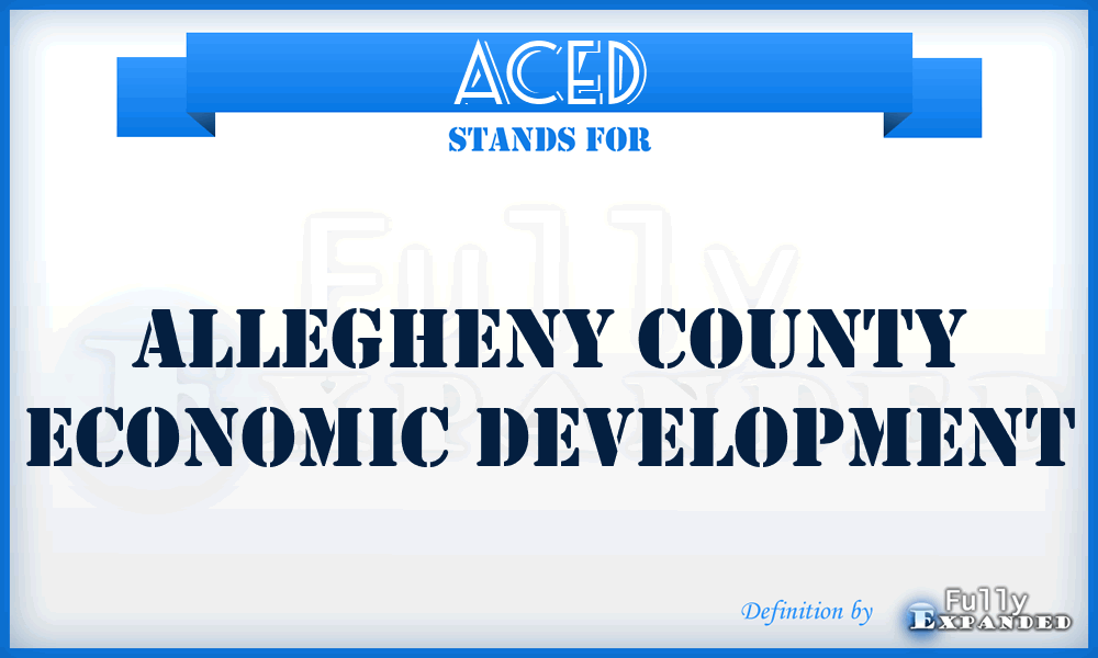 ACED - Allegheny County Economic Development