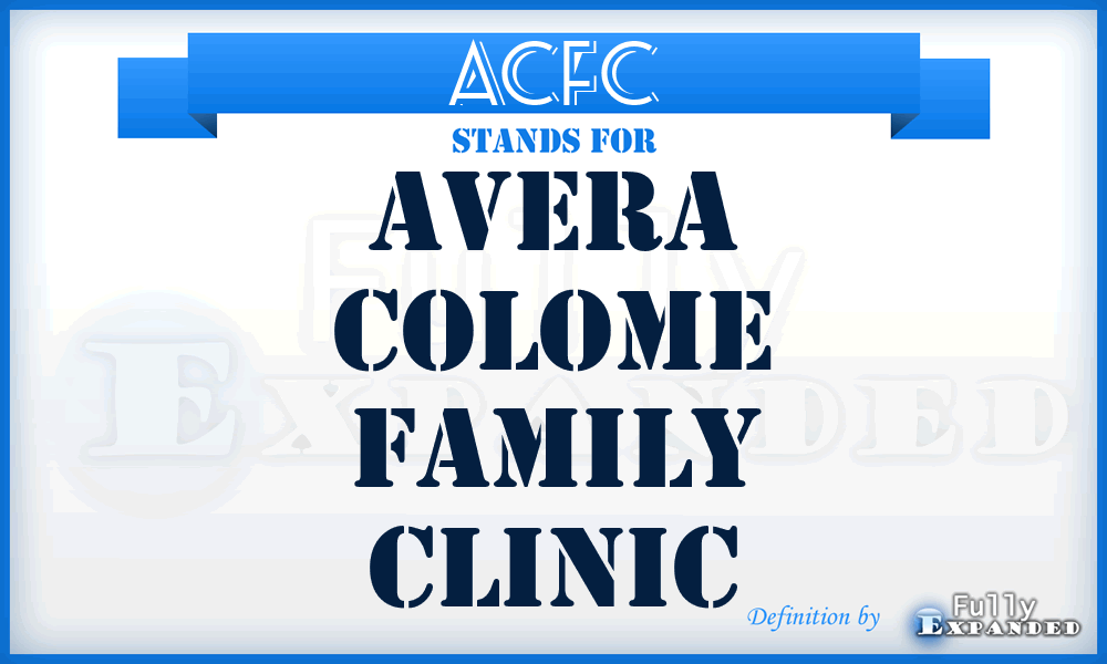 ACFC - Avera Colome Family Clinic