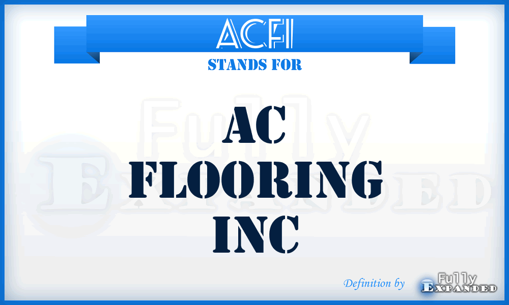 ACFI - AC Flooring Inc