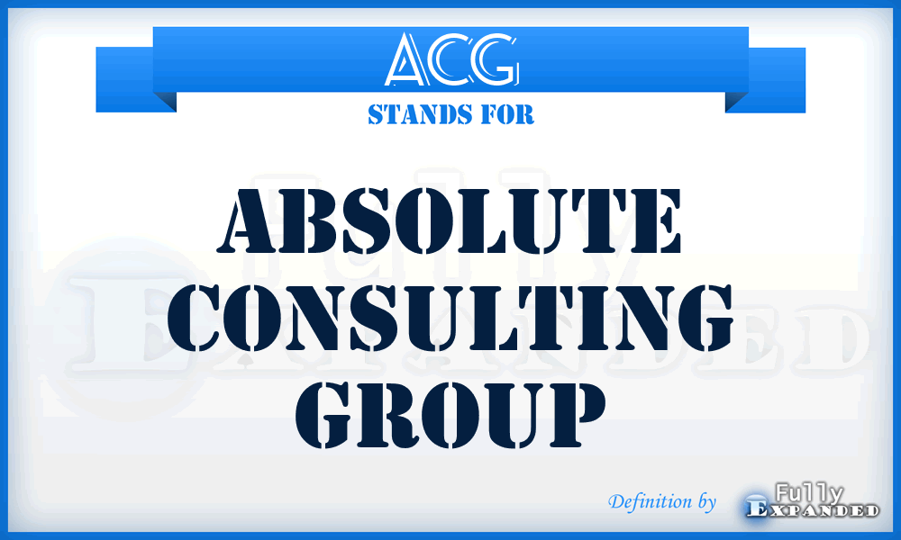 ACG - Absolute Consulting Group