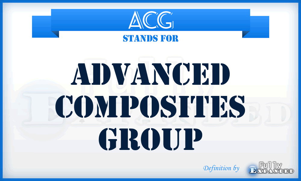 ACG - Advanced Composites Group