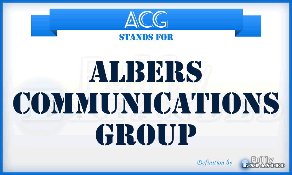 ACG - Albers Communications Group