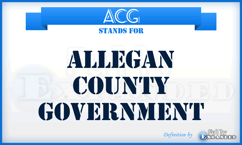 ACG - Allegan County Government