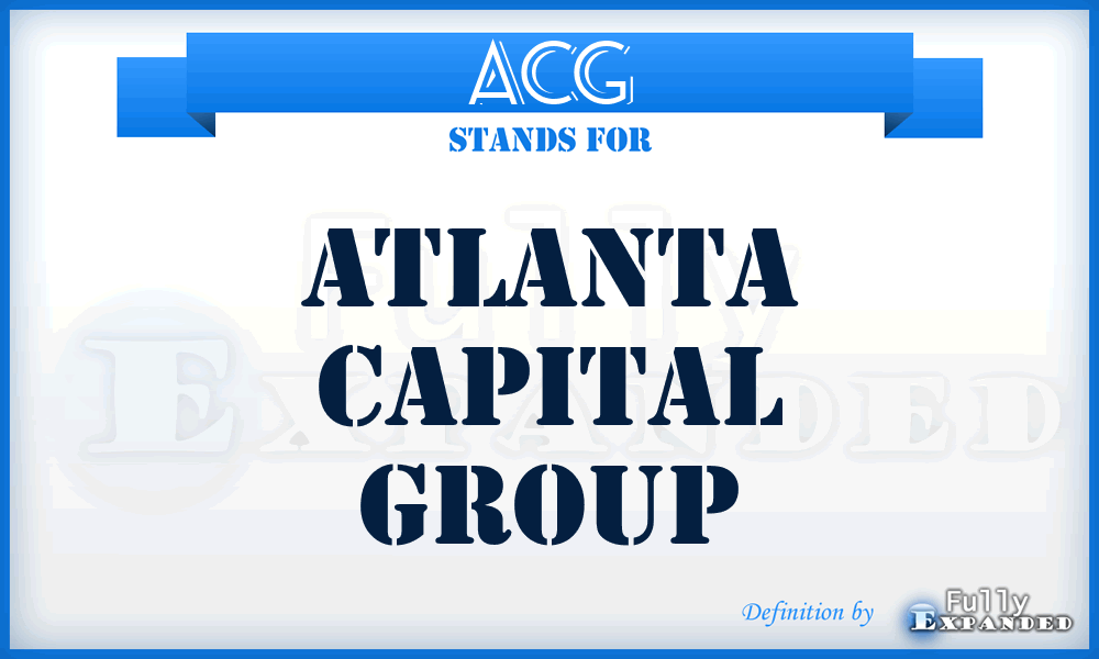 ACG - Atlanta Capital Group