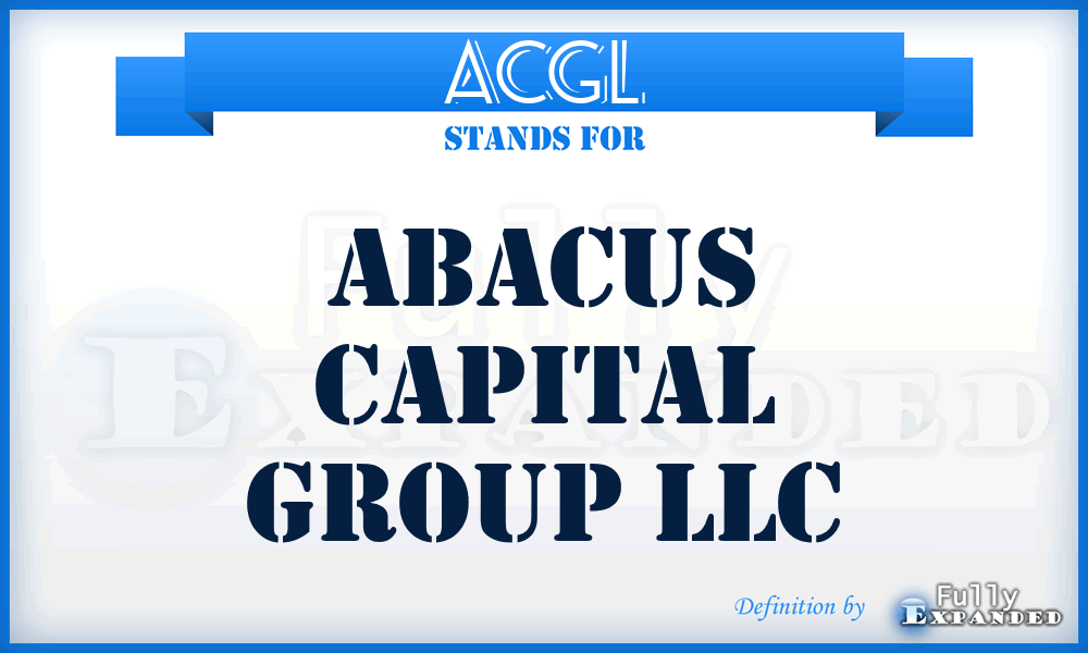 ACGL - Abacus Capital Group LLC