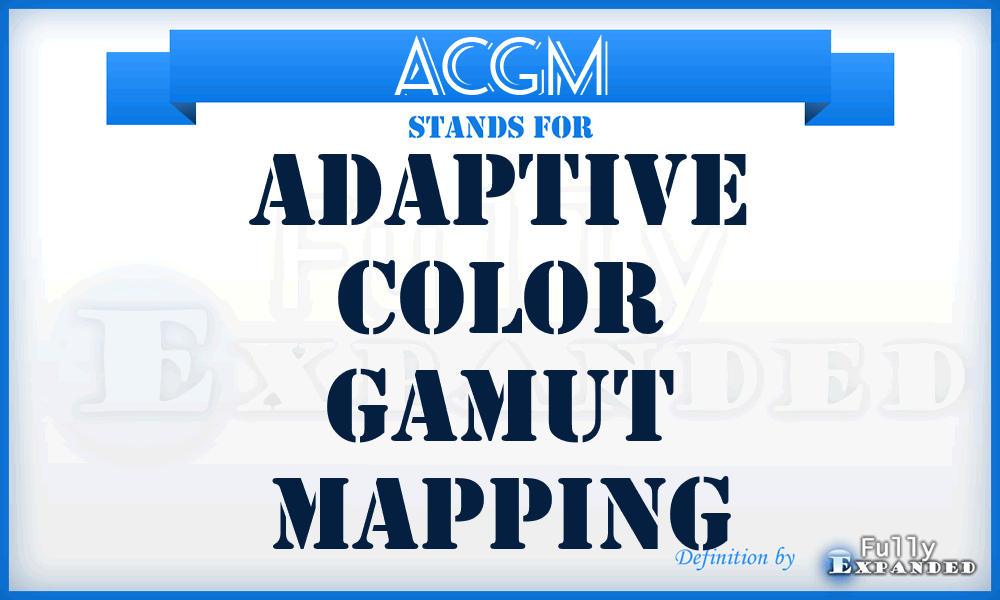 ACGM - Adaptive Color Gamut Mapping