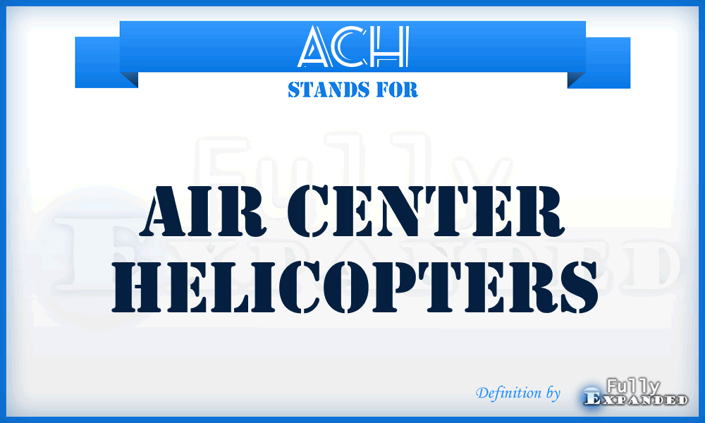 ACH - Air Center Helicopters