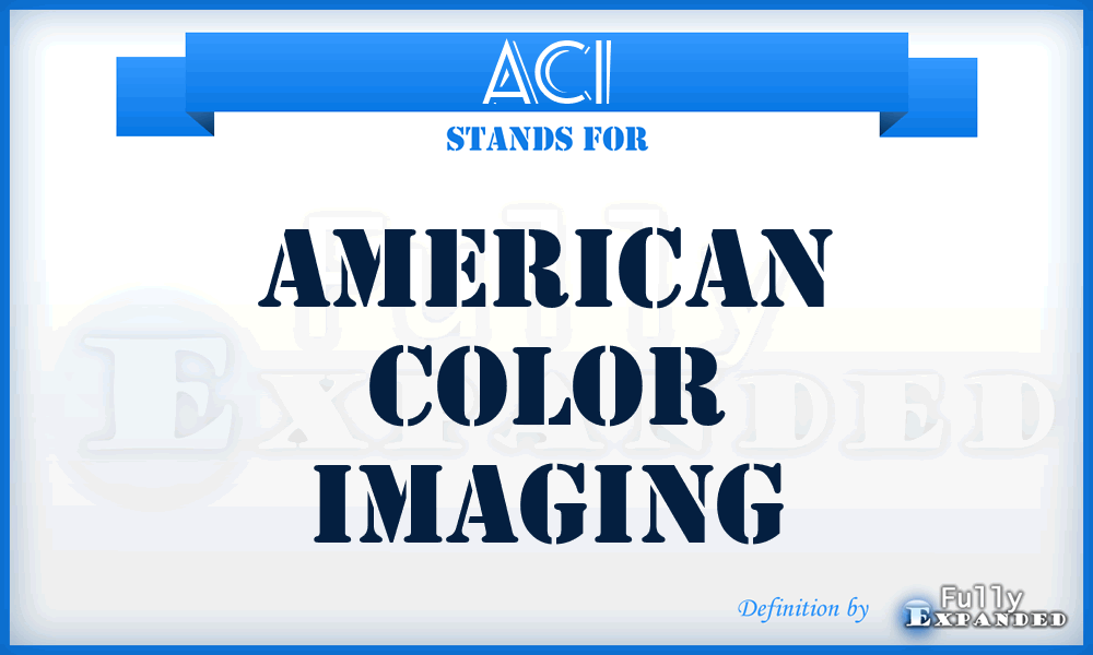 ACI - American Color Imaging
