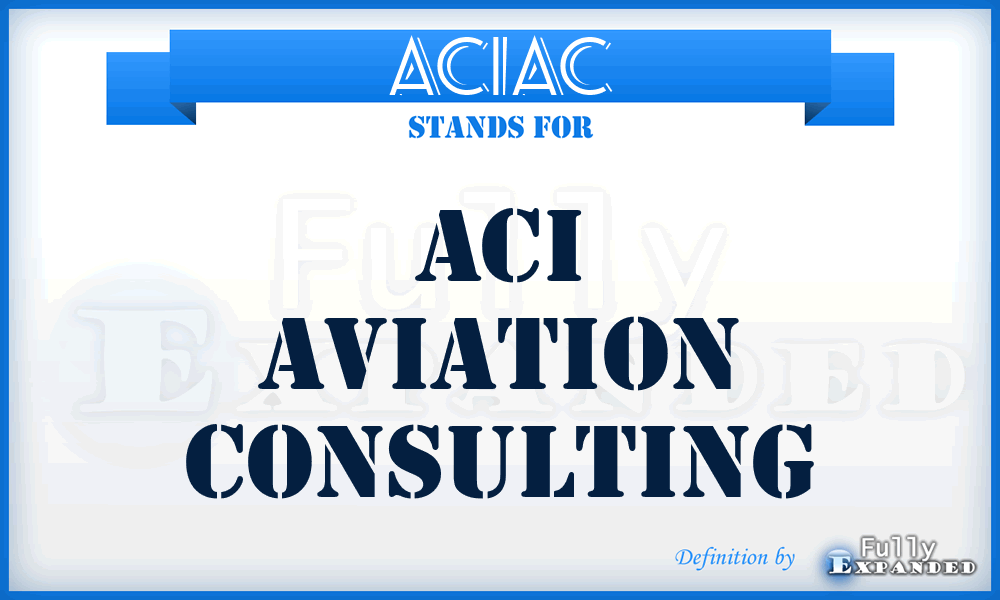 ACIAC - ACI Aviation Consulting