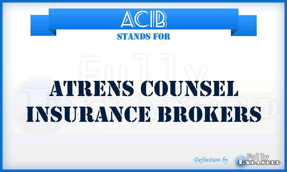 ACIB - Atrens Counsel Insurance Brokers