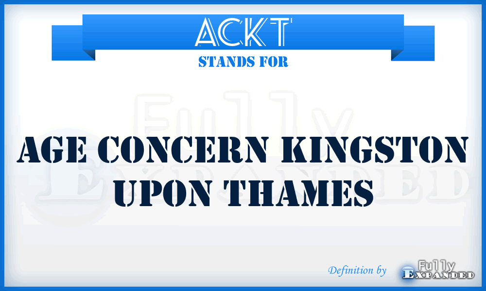 ACKT - Age Concern Kingston upon Thames