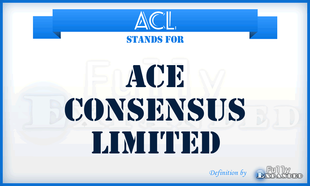 ACL - Ace Consensus Limited