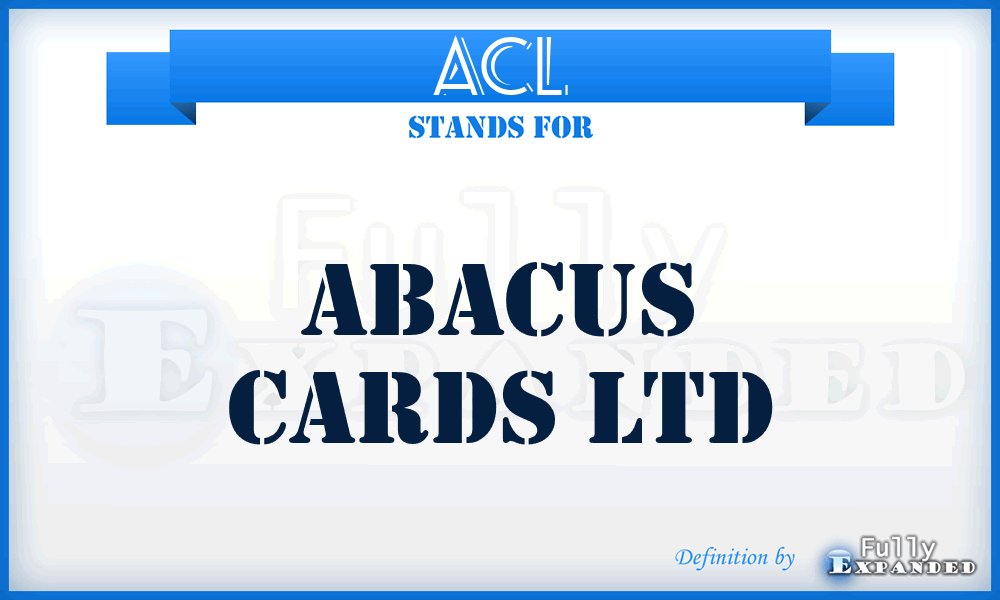 ACL - Abacus Cards Ltd