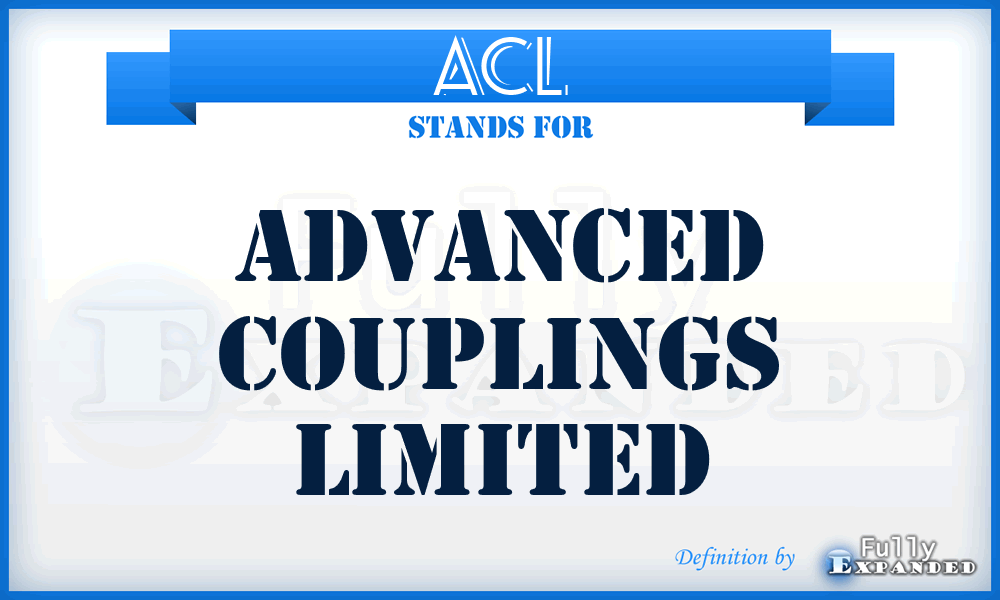 ACL - Advanced Couplings Limited