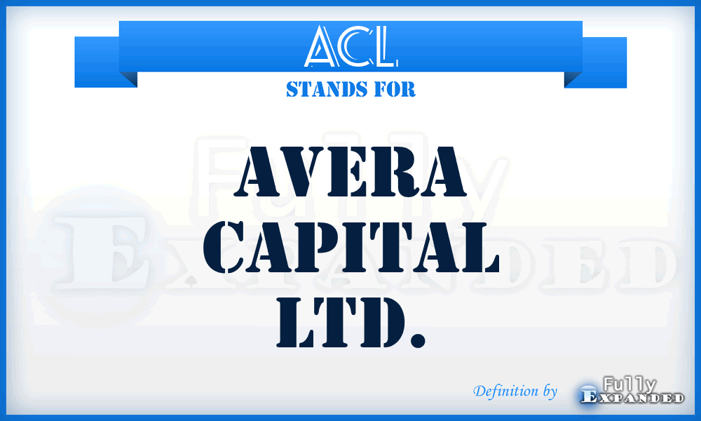 ACL - Avera Capital Ltd.