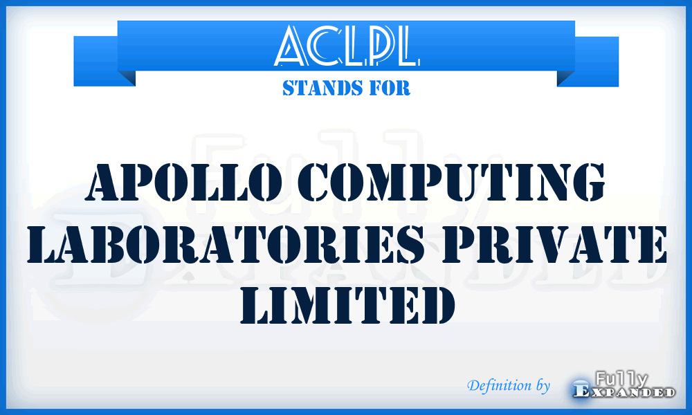 ACLPL - Apollo Computing Laboratories Private Limited