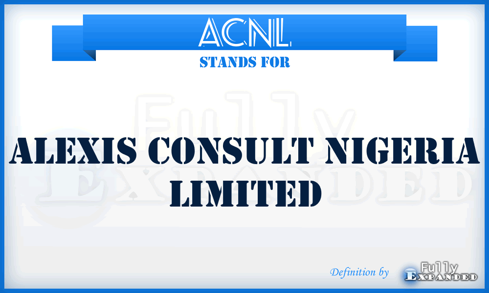 ACNL - Alexis Consult Nigeria Limited