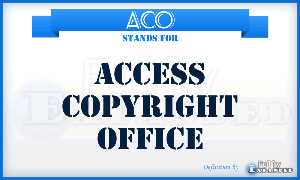 ACO - Access Copyright Office