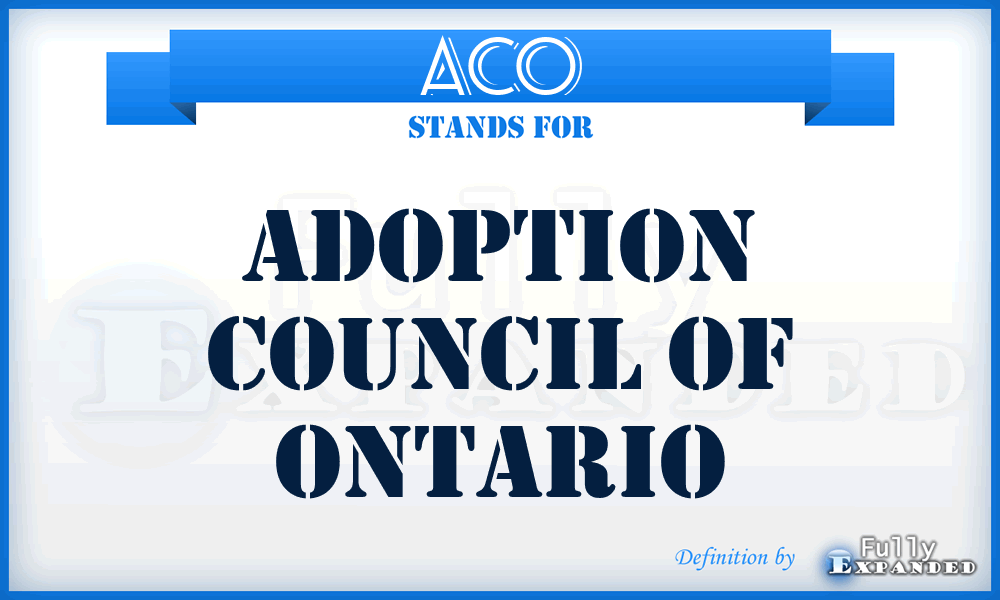 ACO - Adoption Council of Ontario