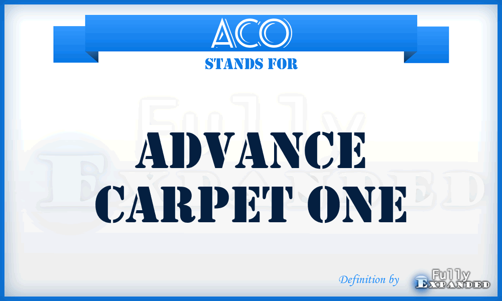 ACO - Advance Carpet One