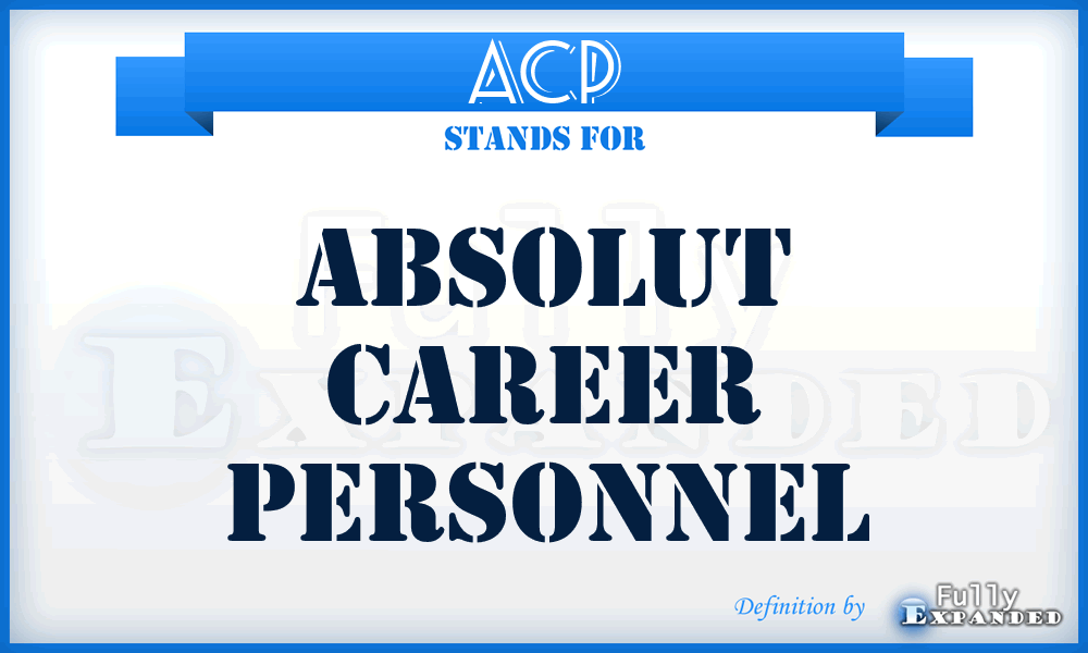 ACP - Absolut Career Personnel