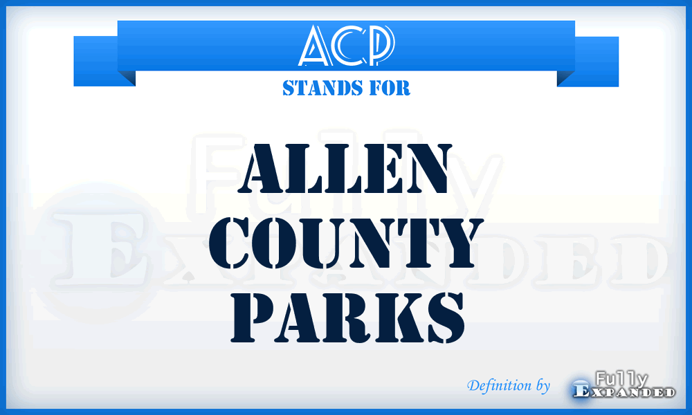 ACP - Allen County Parks