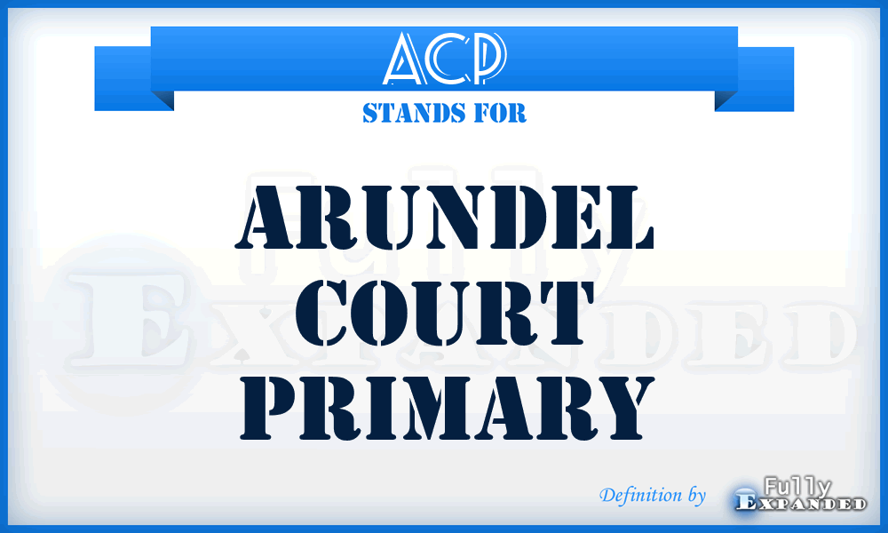 ACP - Arundel Court Primary