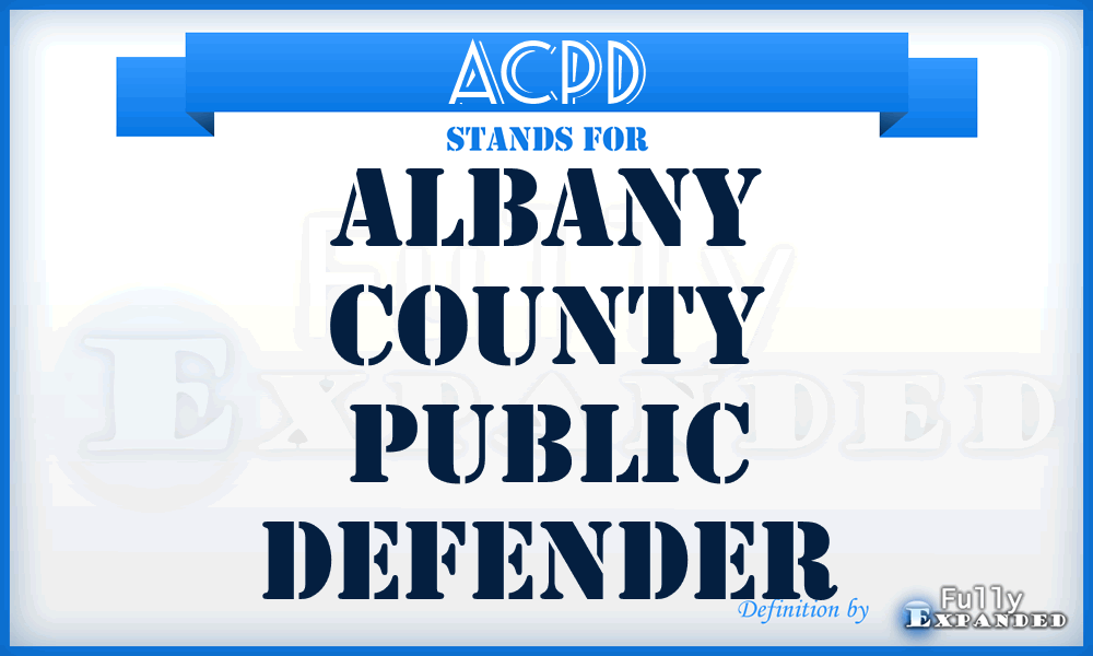 ACPD - Albany County Public Defender