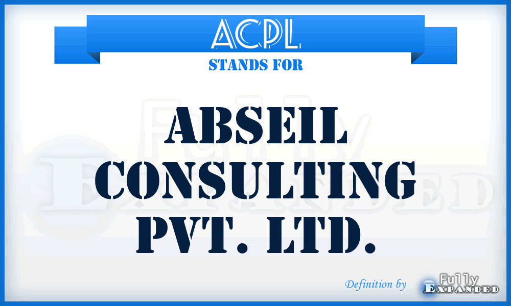 ACPL - Abseil Consulting Pvt. Ltd.