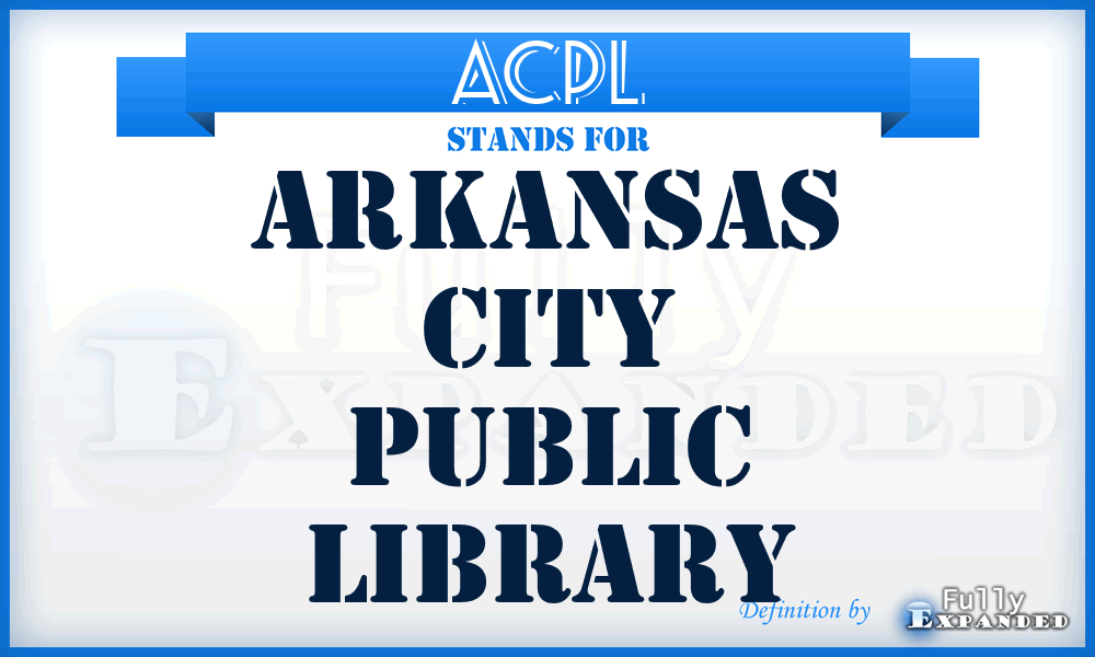 ACPL - Arkansas City Public Library