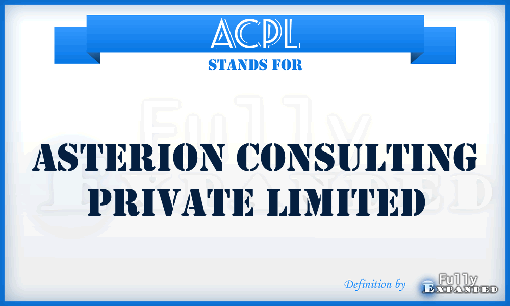 ACPL - Asterion Consulting Private Limited