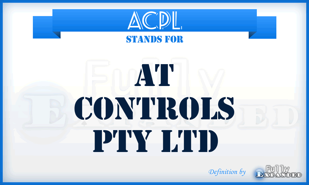 ACPL - At Controls Pty Ltd