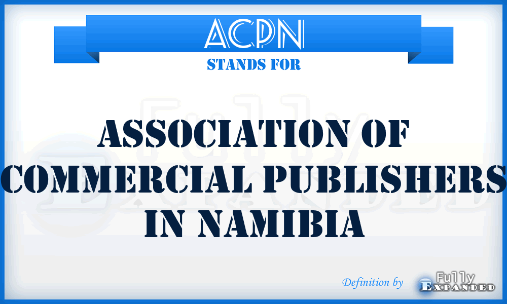 ACPN - Association of Commercial Publishers in Namibia
