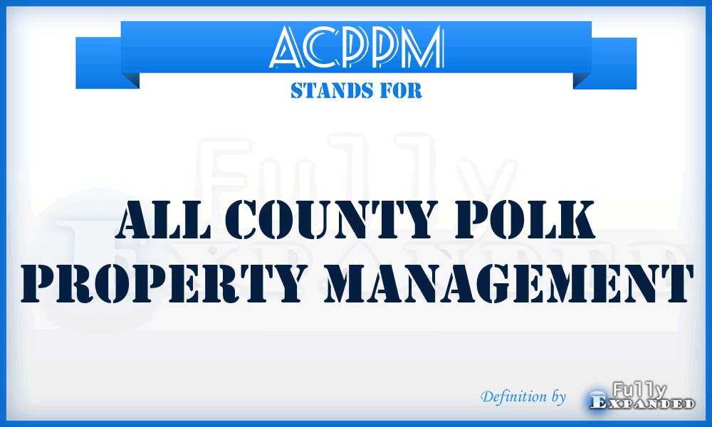 ACPPM - All County Polk Property Management