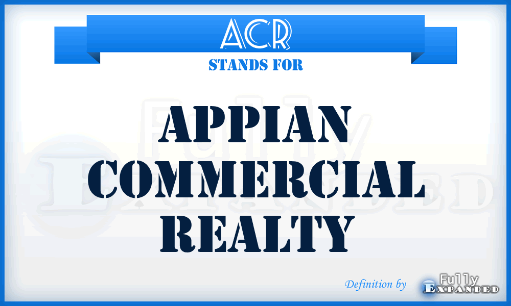 ACR - Appian Commercial Realty