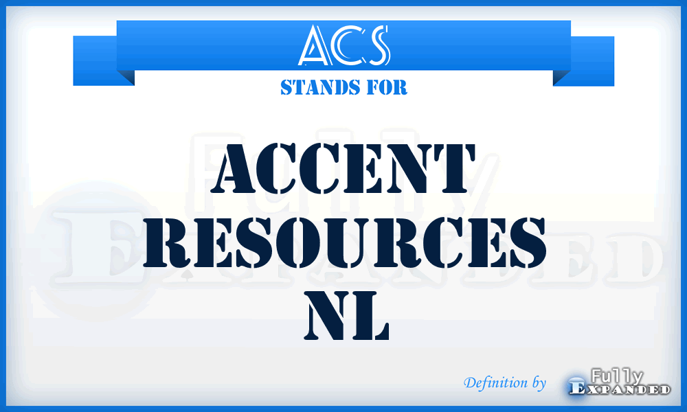 ACS - Accent Resources NL