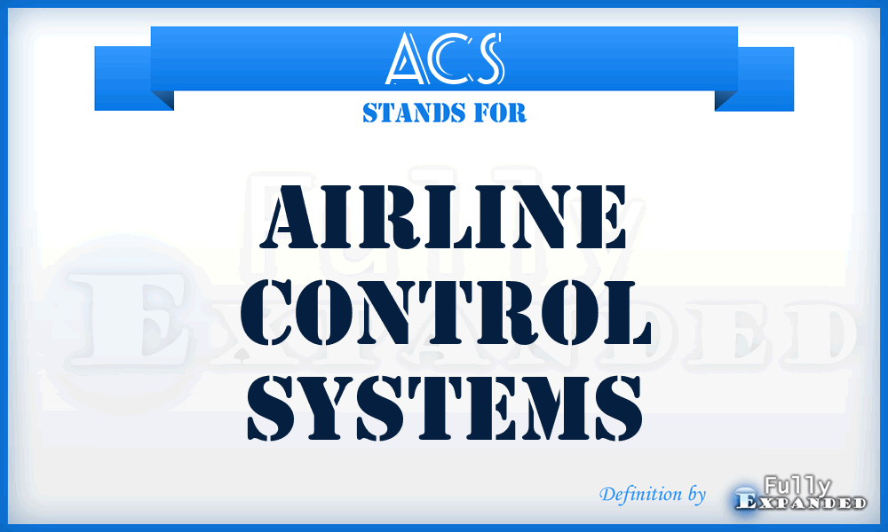 ACS - Airline Control Systems