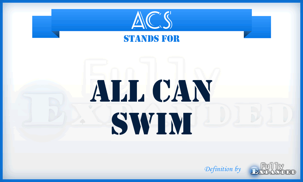 ACS - All Can Swim