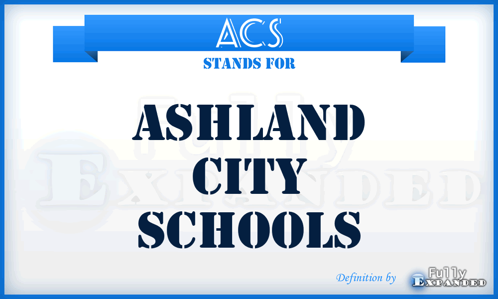 ACS - Ashland City Schools