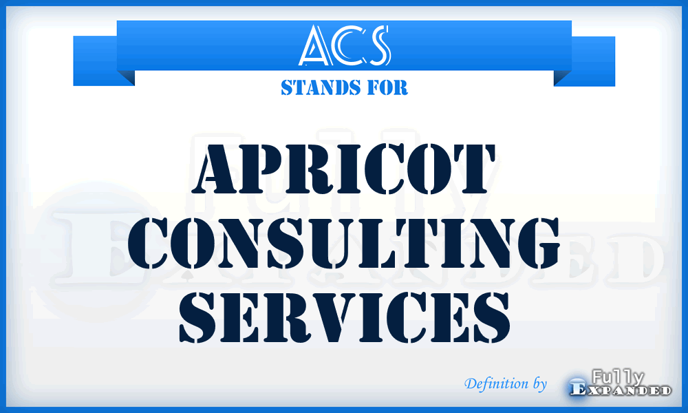 ACS - Apricot Consulting Services