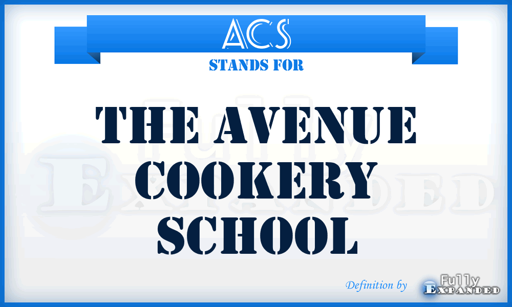 ACS - The Avenue Cookery School