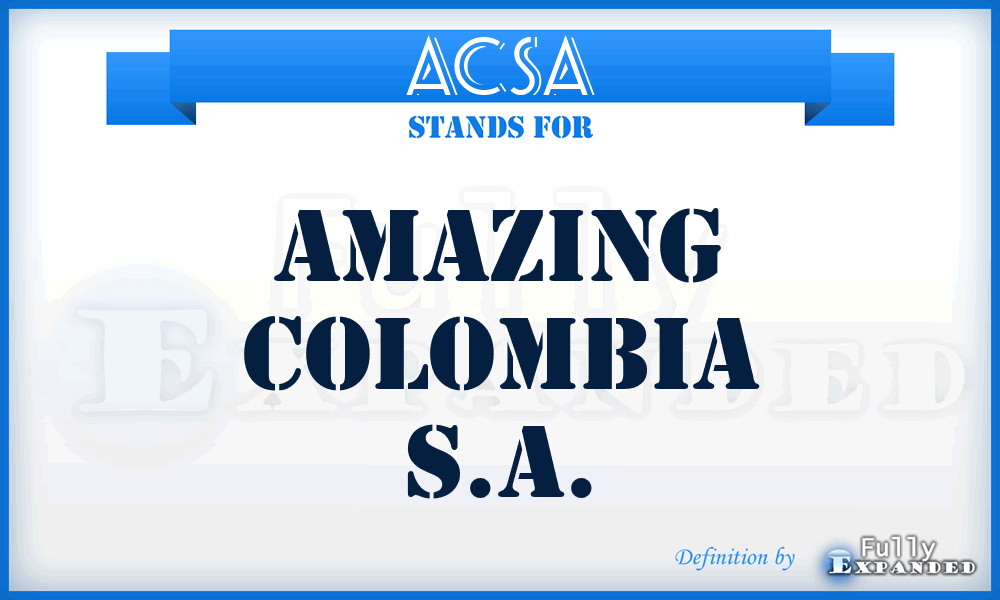 ACSA - Amazing Colombia S.A.