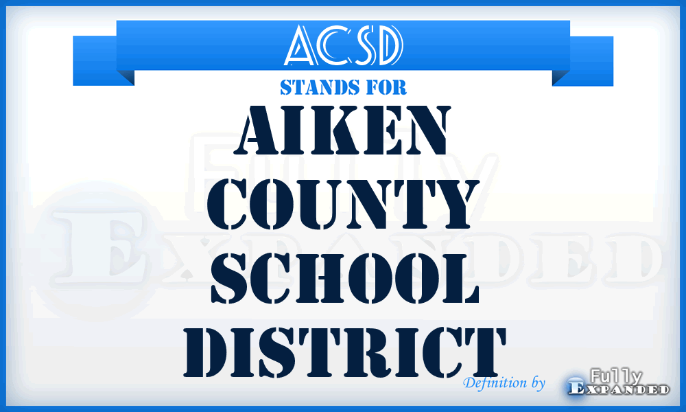 ACSD - Aiken County School District