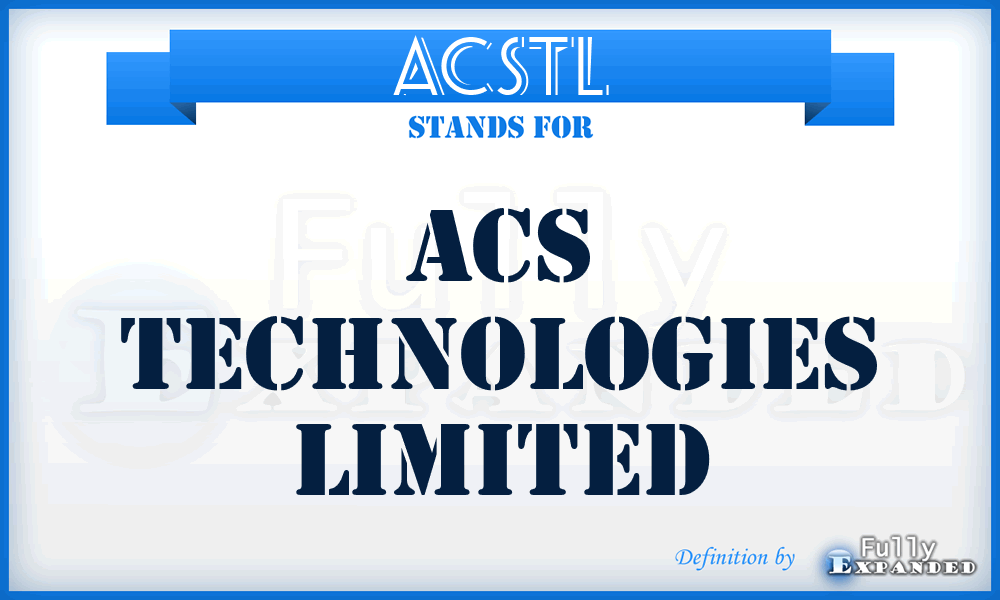 ACSTL - ACS Technologies Limited
