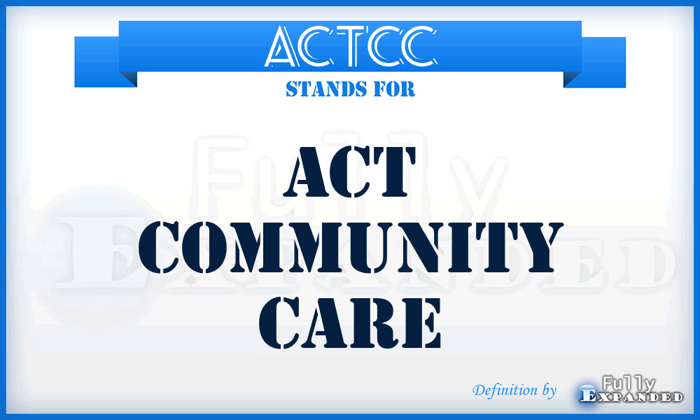 ACTCC - ACT Community Care
