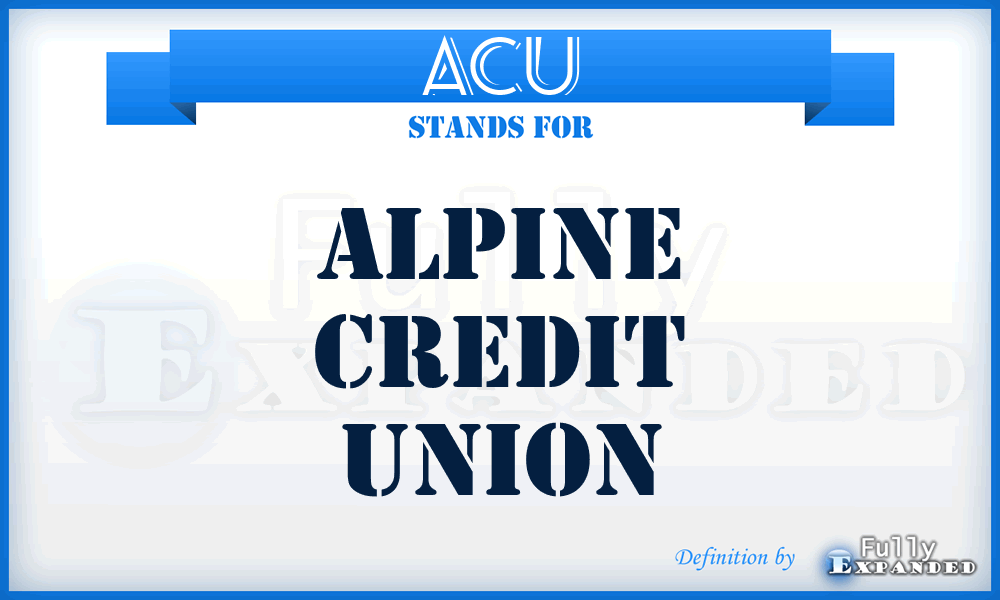 ACU - Alpine Credit Union