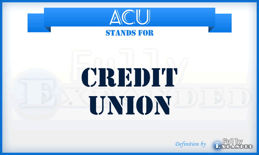 ACU - Credit Union